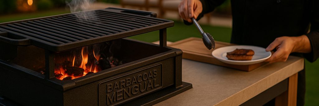 Barbacoa de hierro fundido o forjado