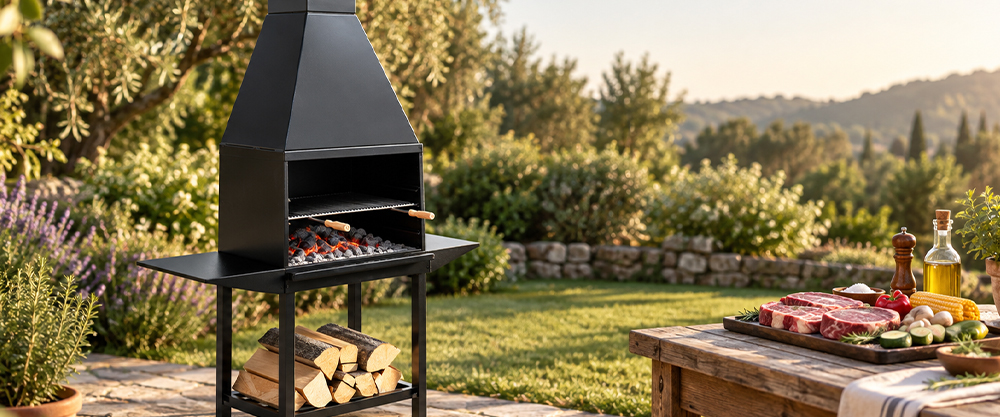 ¿Es mejor cocinar con leña o carbón en una barbacoa de hierro?