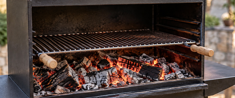 Brasas barbacoa de hierro